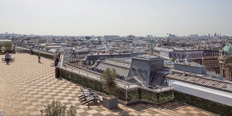 Terrasse des Galeries Lafayette — à proximité de l'Hôtel R de Paris